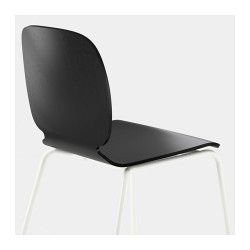 Фото4.Крісло чорне Broringe з білими ніжками SVENBERTIL 791.976.97 IKEA