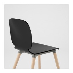 Фото4.Кресло черное Ernfrid береза SVENBERTIL 491.976.94 IKEA