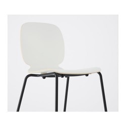 Фото2.Крісло Broringe біле ніжки чорні SVENBERTIL 391.976.99 IKEA