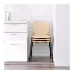 Фото2.Кресло береза Broringe черные ножки SVENBERTIL 891.977.05 IKEA