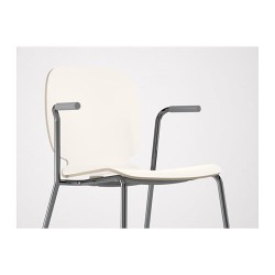 Фото1.Кресло белое, Dietmar хром SVENBERTIL 191.977.04 IKEA