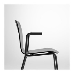Фото7.Кресло черное Dietmar SVENBERTIL 591.976.98 IKEA