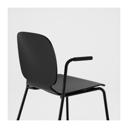 Фото6.Кресло черное Dietmar SVENBERTIL 591.976.98 IKEA