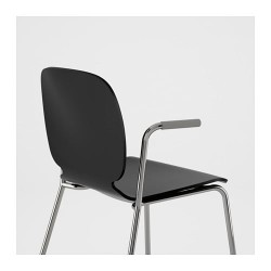 Фото6.Кресло черное SVENBERTIL 191.976.95 IKEA