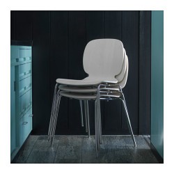 Фото5.Крісло береза Broringe хромовані ніжки SVENBERTIL 191.278.10 IKEA