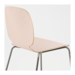Фото7.Кресло береза Broringe хромированные ножки SVENBERTIL 191.278.10 IKEA