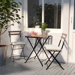 Фото4.Комплект садовий IKEA TÄRNÖ (стіл +2 стільці) 698.984.15 чорний