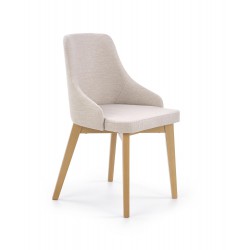 Фото7.Комплект обеденный HALMAR стол KAJETAN и стулья Toledo 150-200 / 85/76 см Белый Дуб медовый