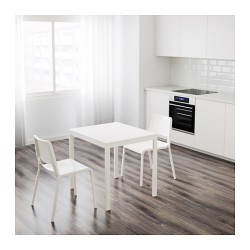 Фото1.Стіл розкладний 80/120x70 білий VANGSTA 003.751.26  IKEA