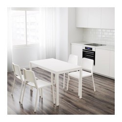 Фото2.Стіл розкладний 80/120x70 білий VANGSTA 003.751.26  IKEA