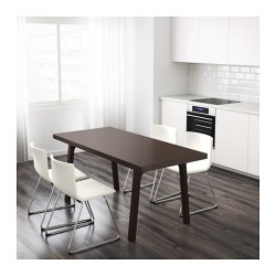 Фото1.Стол темно-коричневый 170x78 VASTANBY 590.403.44 IKEA