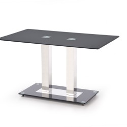 Фото3.Комплект обідній HALMAR стіл Walter 2 і стільці K-85 130x80x74 см Чорний