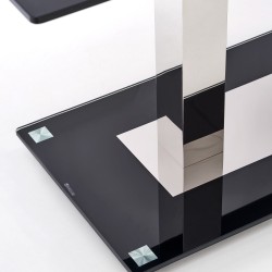 Фото4.Комплект обідній HALMAR стіл Walter 2 і стільці K-85 130x80x74 см Чорний