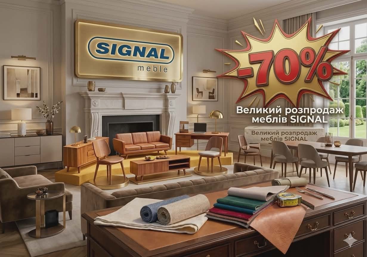 Шалений розпродаж від Польської фабрики меблів SIGNAL