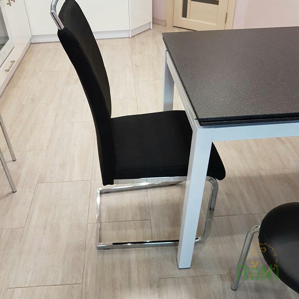 Фото відгук Cтіл обідній Signal Turin 110(170)x74 Чорний/Білий Фото відгук