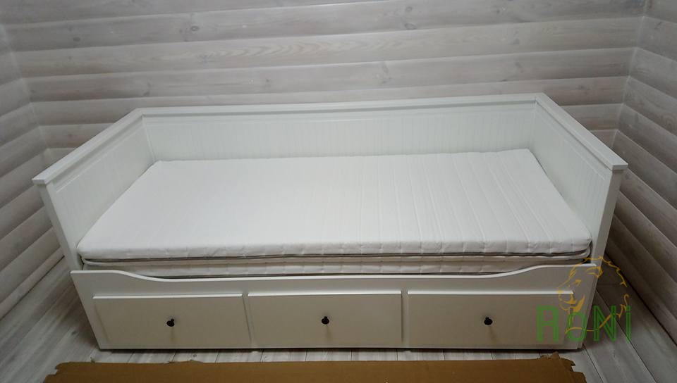 Фото отзыв Софа раскладная белая HEMNES Ikea 903.493.26 Фото отзыв